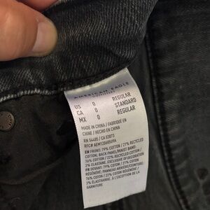 American Eagle Outfitters Men's Charcoal Jeans